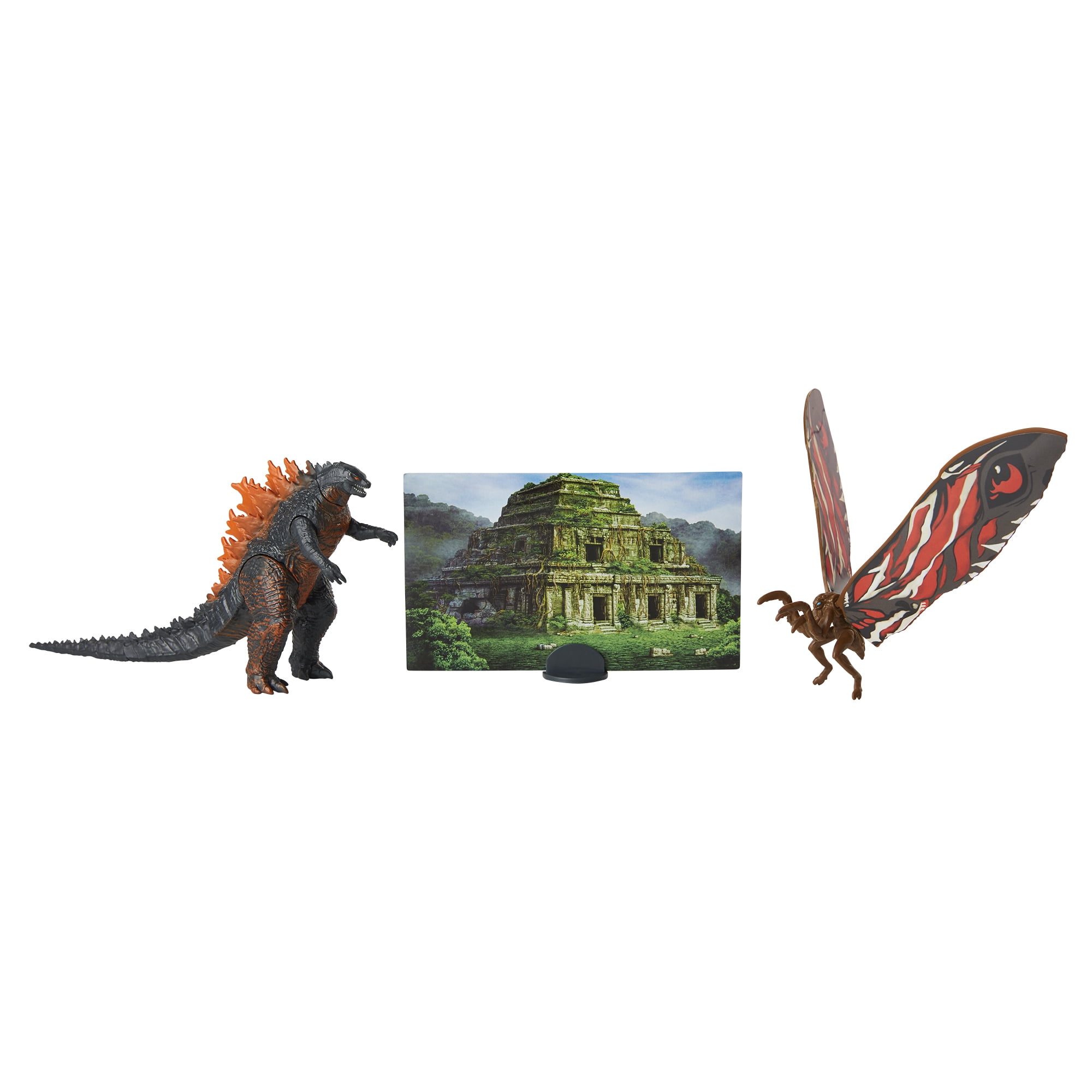 Godzilla King Of Monsters Monster Match Up Action Figure Set Featuring 3 5 Mothra Walmart Com Walmart Com