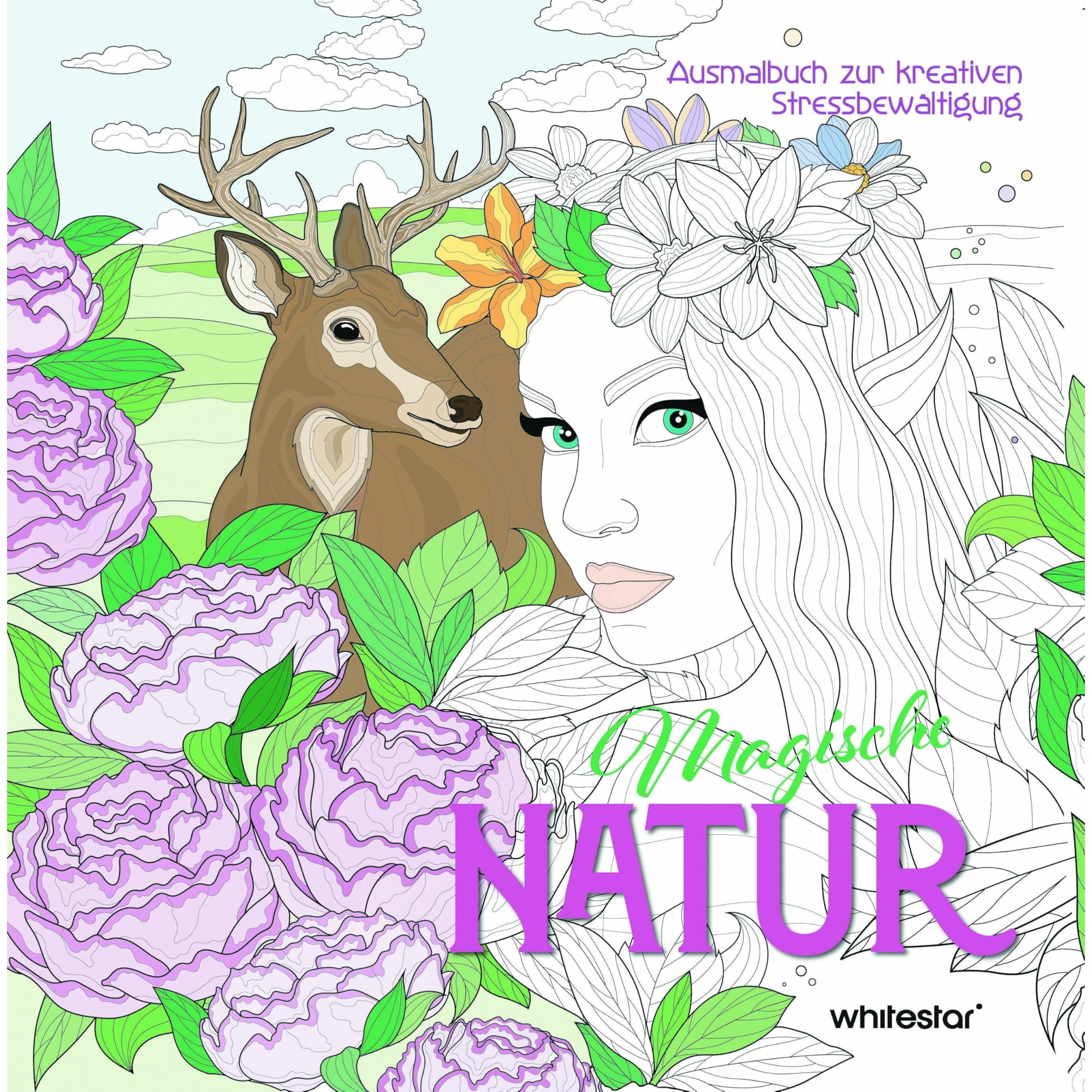 White Star Magische Natur: Ausmalbuch zur kreativen Stressbew&auml;ltigung (Hardcover)