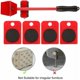 thumbnail image 5 of Dinheiro Kit para mover muebles pesados sin esfuerzo, mueve muebles con ruedas, kit de palanca y carro para muebles, 1 barra de elevación y 4 ruedas móviles, hasta 400 kg, 5 of 5