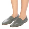 thumbnail image 2 of YDN Women Comfortable Almond Closed Toe Loafers Flats Heels Slip On Pumps Office Ladies Fashion Dressy Soft Shoes Size 9.5 Gray, 2 of 4