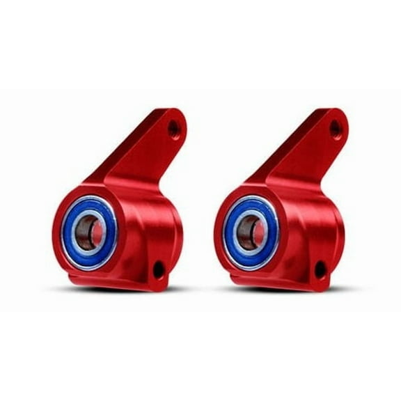 Hobby Rc Traxxas Tra3636X Alum Steering Blocks Red (2) W/Bearings Upgrade Parts