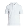 thumbnail image 2 of Athletic Works Men's and Big Men's Performance Coach Style Short Sleeve Hoodie Sweatshirt, Sizes XS-5XL, 2 of 5