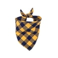 thumbnail image 5 of PrimeGo Plaid Triangle Towel Pet Scarf Soft Comfortable to Wear Fine Workmanship Water Absorbent Pet Neck Scarf for Dogs, 5 of 8