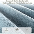 thumbnail image 5 of Eastvita Blue Queen Size Bed Frame with Upholstered Boucle Headboard, Low Profile, Wood Slats, Noise-Free, 5 of 8