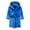 Blue, variant on Zwiiyzr 2-8 Years Boys Girls Flannel Bathrobes Soft Fuzzy Hooded Robe Sleepwear With Belt Gift for Girls Toddler Kids Blue