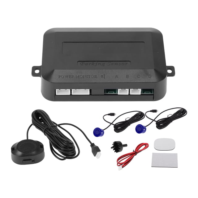 Sistema de radar de reversa universal para automóvil, sensores de estacionamiento de distancia, 2 sensores de estacionamiento, alarma y recordatorio de zumbador