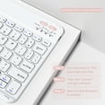 thumbnail image 4 of Aoub iPad 9th/8th/7th Generation Keyboard Case with Pencil Holder, Stand Folio Detachable Wireless Bluetooth Keyboard Cover, Soft TPU Back Smart Case for iPad 10.2 inch 2021/2020/2019, Pink, 4 of 10