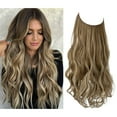 thumbnail image 1 of YOPTOP Invisible Wire Hair Extensions Synthetic 18 Inch Adjustable Size Secret Headband Hairpieces for Women Dirty Blonde,ashmediumbrown/ashblonde, 1 of 6