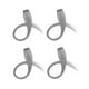 thumbnail image 5 of 4 extensiones de cabello con clip para mujer, con orejas teñidas, de un solo color Gris, 5 of 9