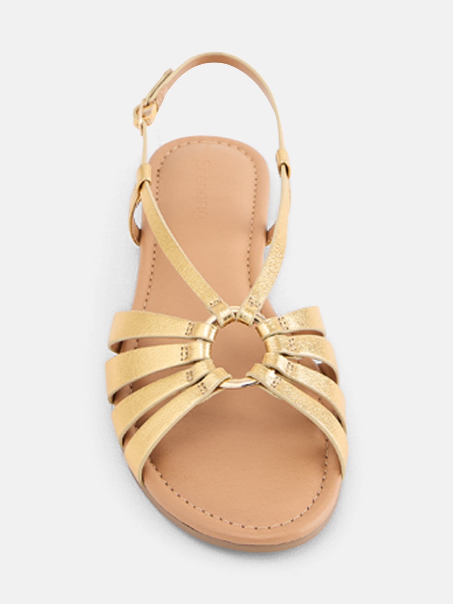 Scenario Women's Strappy Circle Flat Sandals