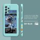 thumbnail image 3 of Funda para Samsung Galaxy A91 A73 A72 A71 A53 A52 A33 AO3S 4G 5G Funda de silicona líquida Simple elegante y lujosa astronautas espaciales, 3 of 5
