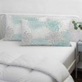 thumbnail image 4 of Aqua White Queen Size Pillow Cover, Pillowcase Protectors with Zipper, Breathable Decorative Throw Pillow Case Cover, Abstract Grey Chrysanthemum Flower Floral Pillow Shams for Couch Sofa 20x30Inch, 4 of 8