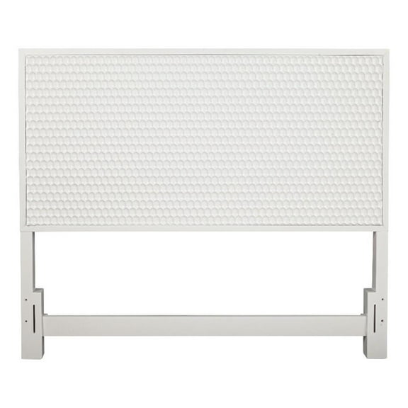 Pemberly Row Modern / Contemporary Queen Wood Headboard in White