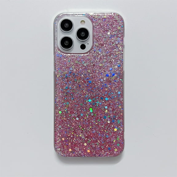 SaniMore Case for iPhone 15 Pro (6.1" 2023), Glitter Bling Backplane for Girls Women Luxury Fashion Shockproof Anti-drop Slim Lightweight Shell for iPhone 15 Pro 6.1" 2023, Rosegold