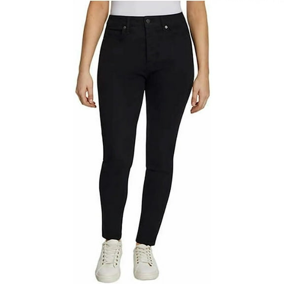 Jessica Simpson Skinny Jeans Women's High Rise Wash Ankle Pants (Black, 4)