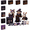 D#053, variant on Halloween Friends 4 Piece DIY Patchwork Kit Collection, Halloween DIY Sewing Kit for Beginners, Witch Ghost Bat Themed Doll Craft Kit, Family Parent-Child Fall Handmade Activity Supplies G