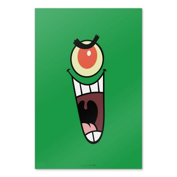 SpongeBob Plankon Face Wall Art Picture Paper Poster Décor Home Decoration
