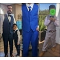 thumbnail image 5 of Boys Formal Slim Fit 5 Piece Suit Vest Pants Set and BowTie and Tie,for Kids to Teen, for Graduate, Wedding, Prom, 5 of 6
