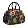 thumbnail image 1 of Cottagecore Sac à Lunch - Design Couronne de Champignons Séchés, Sac Isolé Réutilisable pour Paniers de Pique-Nique, 1 of 4