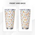 thumbnail image 3 of Salouo Cute Rabbit Print 20oz Tumbler with Lid,Stainless Steel Vacuum Insulated Tumbler Durable Insulated Coffee Mug Thermal Cup with Splash Proof Sliding Lid-Straw Three-piece Set, 3 of 8