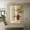 Light Coffee-A, variant on Montary 3D Sandstone Entryway Decor Art Painting, Modern LED Wall Decor Sculpture with Artificial Plants, Glass Vase & Rabbit Statue, Remote Control 3-Color Light for Living Room, Bedroom, Hallway