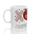 thumbnail image 2 of Cardiac Nurse XOXO Mug, Anatomical Heart Valentine Gift, Cardiology RN Cup, 2 of 9