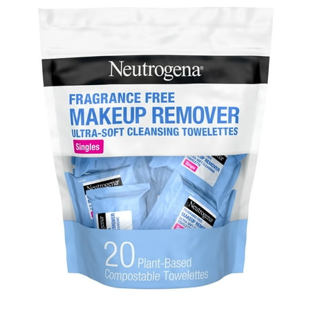 Neutrogena Fragrance Free Makeup Remover Cleansing Towelette Singles - 20ct