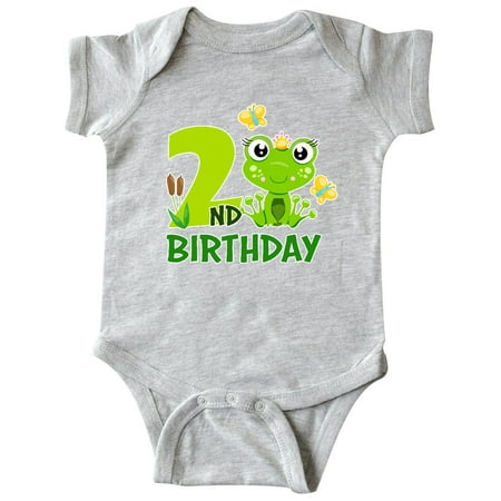 

Inktastic 2nd Birthday Princess Frog Gift Baby Girl Bodysuit