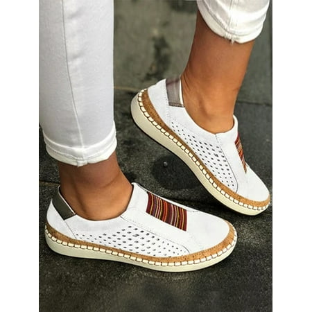 

Audeban Womens Fashion Slip On Sneakers Classic Casual Slip On Loafers Breathable Flat Shoes