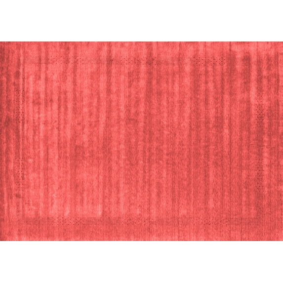 Ahgly Company Indoor Rectangle Abstract Red Contemporary Area Rugs, 8' x 12'