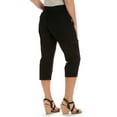 thumbnail image 3 of Lee Women's Missy Relaxed Fit Austyn Knit Waist Cargo Capri Pant, Black, 14, 3 of 3