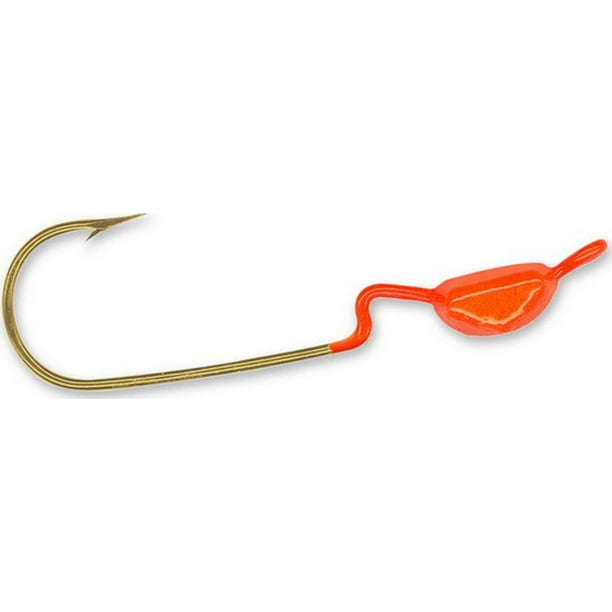 Charlie Brewer Slider CSH16 Weedless Crappie Slider Head Lure Orange