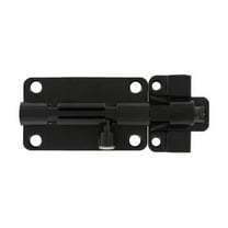 5 in. Adjustable Heavy-Duty Barrel Bolt, Black