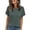 *B-Army Green, variant on Women's Ribbed Knit Short Sleeve Top ,Solid Color Round Neck Loose Blouses C-Khaki,Womens Plus S