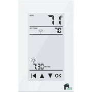 EconoHome GFCI WiFi Thermostat - Programmable Touchscreen with User-Friendly Floor Heat Control in Fahrenheit and Celsius - Google Home and Alexa Compatible with a Sleek and Attractive 4-Inch Display