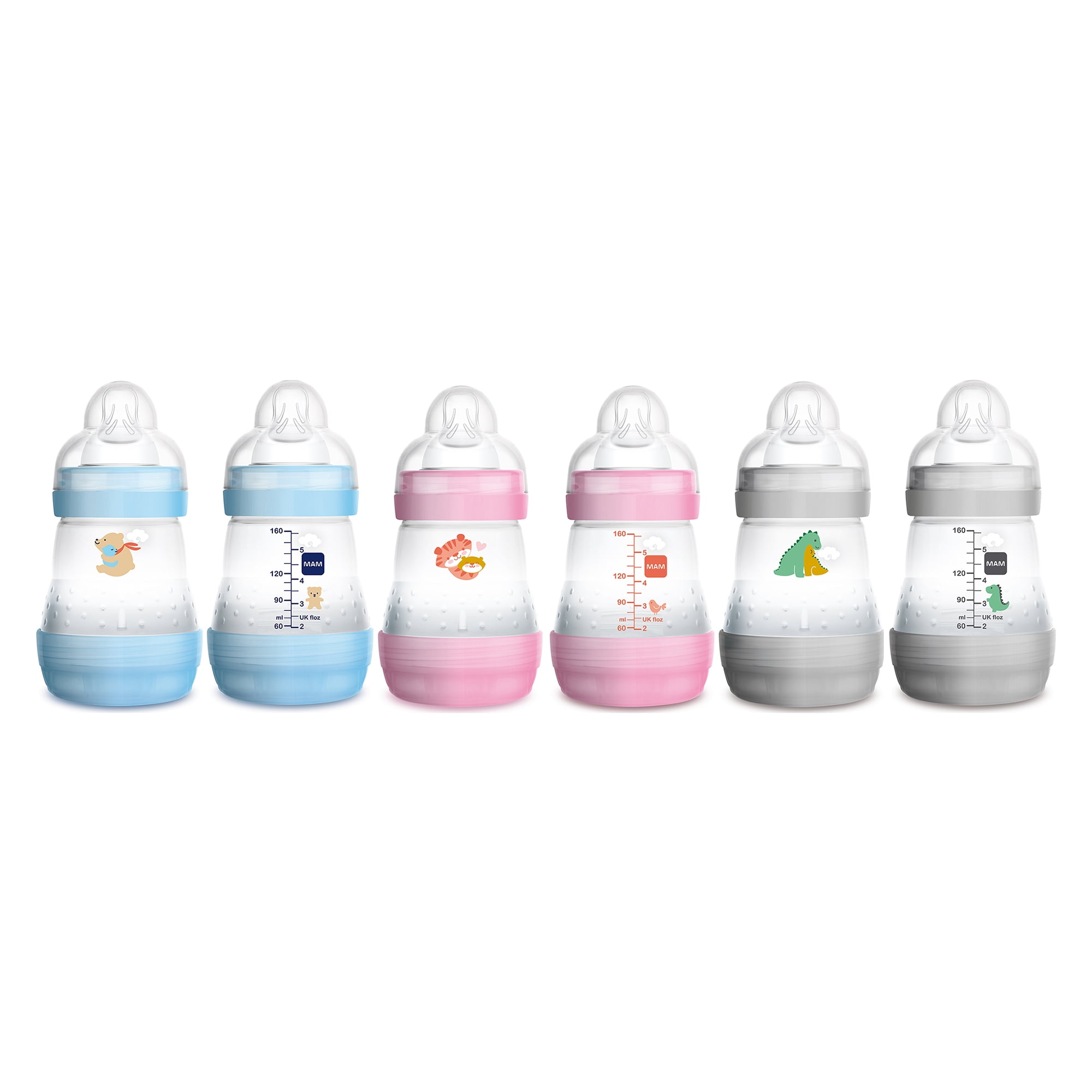 MAM Easy Start AntiColic Bottle, 5 oz, colors may vary, 2 pack