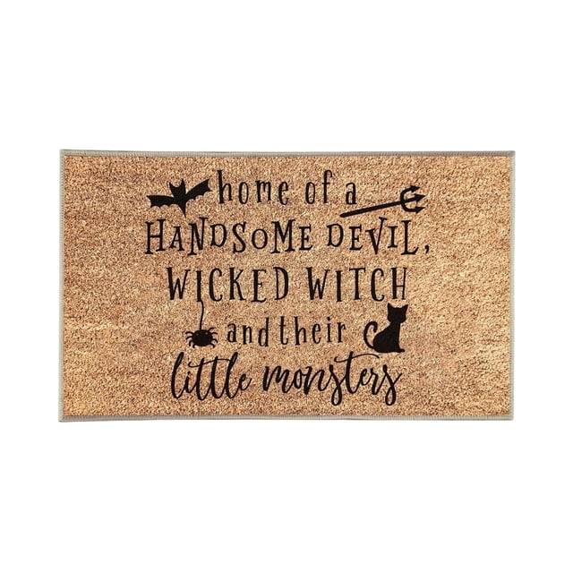Tyidzon Halloween Printed Carpet Non-slip Entry Door Entry Mat Absorbent Bathroom Kitchen Entryway Mat