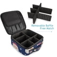 thumbnail image 6 of Makeup Train Case with Adjustable Dividers,Cosmetic Bag Portable Portability Bag Case Gifts Santa Candy Canes, 6 of 8