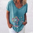thumbnail image 2 of Elegante mujer con cuello en V estampado camiseta blusa Tops sudadera OAVQHLG3B Store  lin121212, 2 of 4