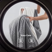 U Bedsure U by Bedsure Waterproof Throw Blanket Dual Sided Grey White Stain Resistant 50x60inch — $26.09 (74% off)