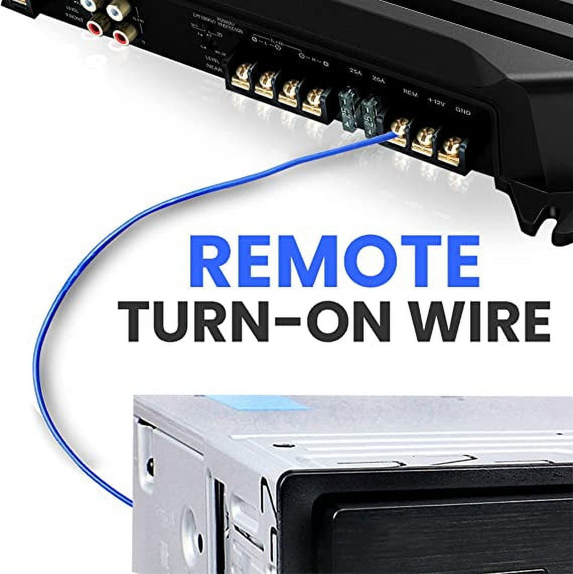 Pyle Car Audio Wiring Kit 20ft 8 Gauge Power Wire 1000-Watt Amplifier Hookup for Battery Head Unit