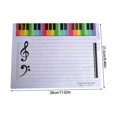 thumbnail image 3 of Reusable Music Staff Whiteboard Double Sided Classroom Teaching Aid Erasable Surfaces Ideal For Piano Guitar Lessons, 3 of 4