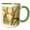 Green/White, variant on 3drose, Studying the Sema Movement, 15oz Two-tone Black Mug