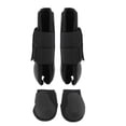 thumbnail image 3 of 2 pares de botas delanteras abiertas, botas de ejercicio para caballos, botas de salto delanteras abiertas para caballos Negro Zulema Envolturas de pierna de caballo, 3 of 8