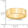 thumbnail image 7 of 14K Yellow Gold 6mm Light Weight Flat Band Ring Size 10, 7 of 7