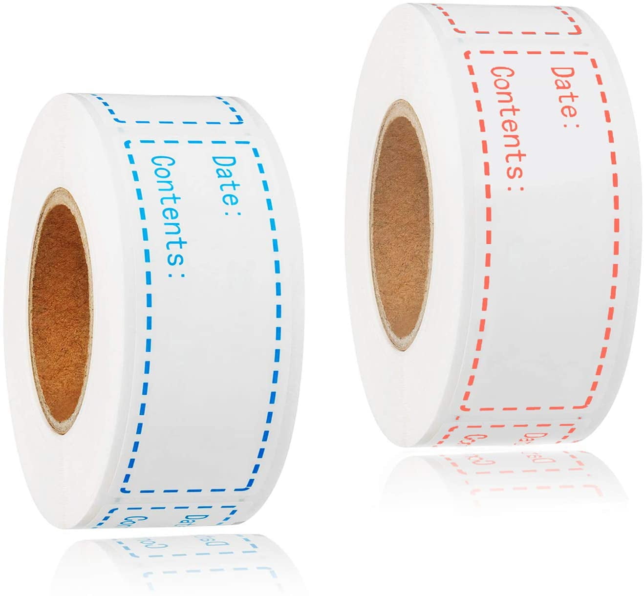 Large Variety Food Flavor Labels .625" x 1.25" 1000 labels per roll Stickers 