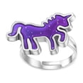 thumbnail image 1 of Minnieouse Anillos de humor termocrómico unicornio no fácil de romper moda Retro temperatura cambiable joyería fiesta pequeño dinosaurio Type3 NO3, 1 of 6