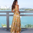 thumbnail image 2 of Nouvelles Robes Longues Aguichant pour Femmes Imprimé Irrégulier Robe de Plage Sans Bretelles Robes de Bal Bretelles Spaghetti Soirée, 2 of 2