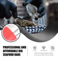 thumbnail image 3 of Mobestech Outdoor Claw Style Hand Rake Durable Stainless Steel Small Rake for Shell Collecting, 3 of 9