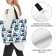 thumbnail image 3 of Fotbe Blue Excavator Bolsa Tote Estética de Lona con Estampado para Mujer - Bolsa Reutilizable de Hombro Casual para Vacaciones, Compras, Trabajo y Gimnasio, 3 of 8